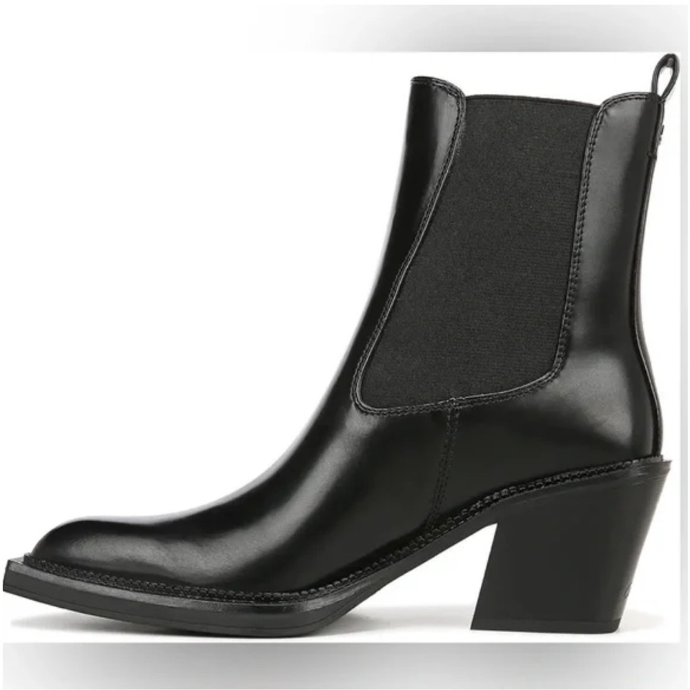 *SAM EDELMAN* Black Heeled Chelsea Mindy Boots Size 7 - Picture 2 of 14